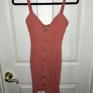 Button mini dress
